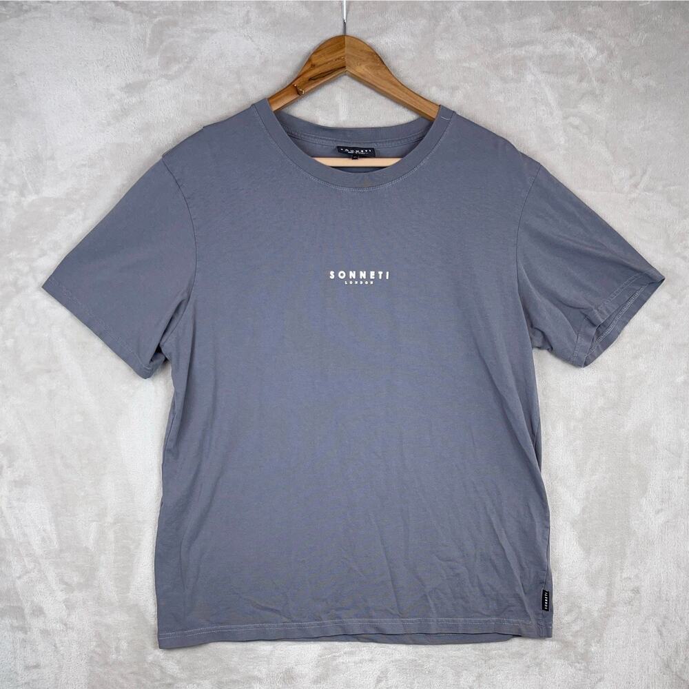 Sonneti London Men's T-shirt Tee XL Titanium Athletic Fit Streetwear